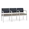 Lesro Lenox 3 Seat Tandem Seating W/ Arms, 64.5 in W 24.5 in L 32 in H LS3103 - alternate 1